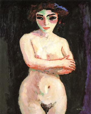 Nude on a Blue Background