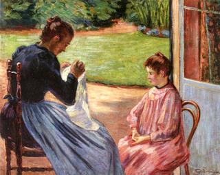 Madame Guillaumin and Her Daughter