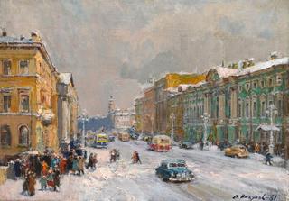 Nevsky Prospect In Winter