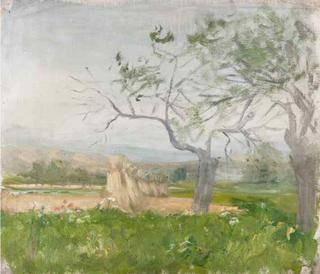 Landscape with Grainstacks