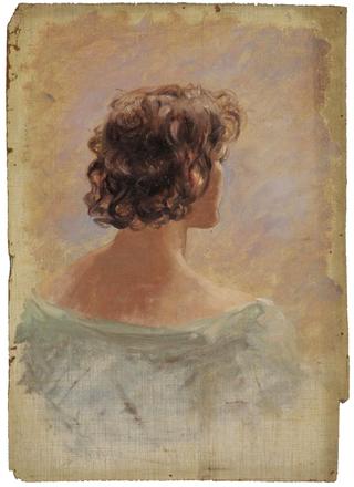 Male Head Study, Rearview