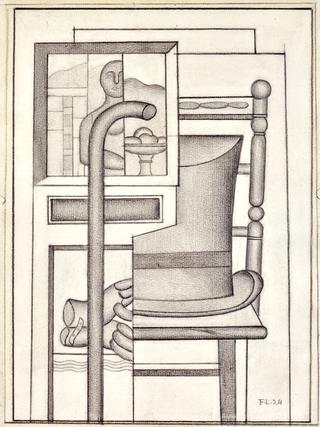 Still Life with Hat, Cane and Chair
