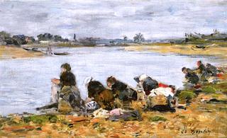 Laundresses on the Banks of the Touques