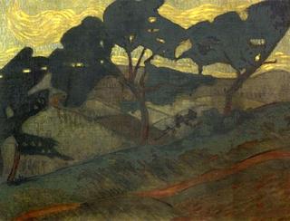 Les trois arbres au bord du sentier