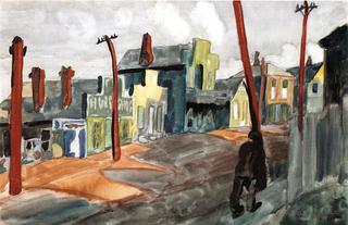 Red Telegraph Poles