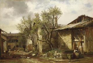 Farm with Peasant and Animals