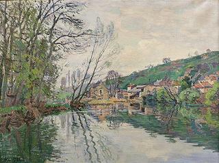 Village on Riverbank