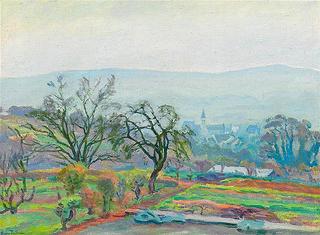 Overlook of a French Village