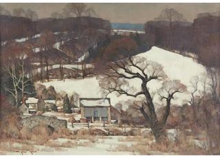 Valley in Snow