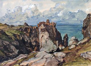 Cliffs by the Sea at Cézembre, Brittany