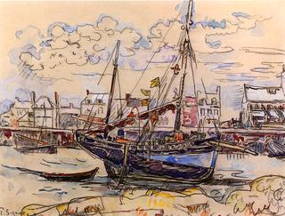 Sailboats in Port