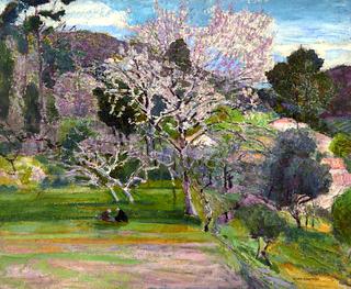 Gathering beneath Flowering Trees