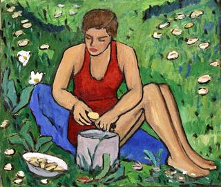 Miss Ellen on the Grass