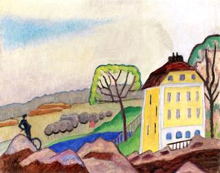 Landscape with Yellow House