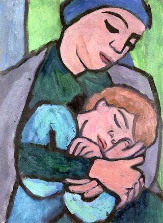 Mother and Sleeping Child