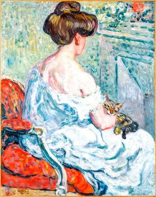 Woman with Cat
