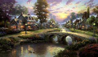 Sunset on Lamplight Lane