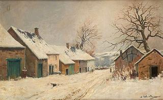 Village under Snow