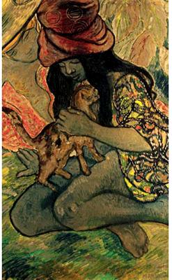Girl and Cat
