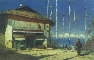 Buddhist Temple in Darjeeling