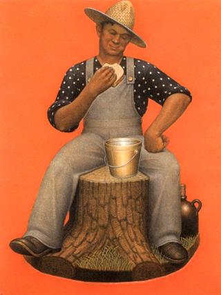 Farmer Eating Lunch
