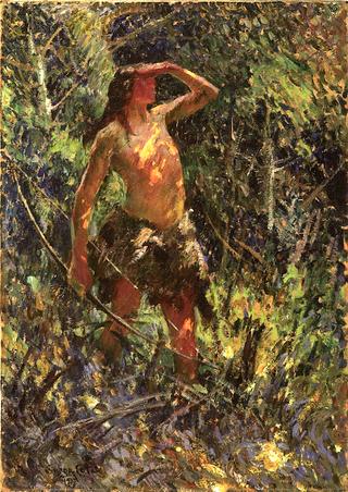 Indian Hunting in the Woods