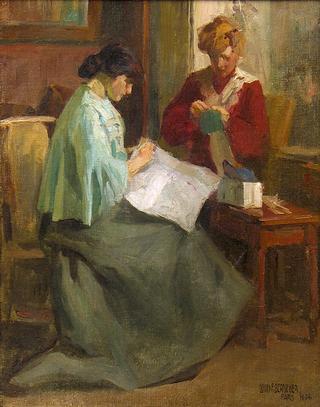 Ladies Sewing, Paris