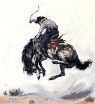 Old Time Bronc Rider