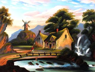 Fisherman in a Landscape