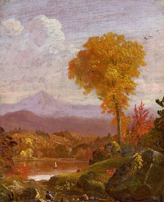 Reclining Figure in a Mountain Landscape