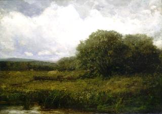 Landscape with Oxen and Haycart Crossing Bridge