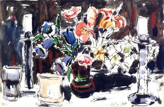 Flowers and Candlesticks