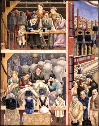 Sweatshop (mural study, Department of Justice Building, Washington, DC)