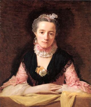 Lady in a Pink Silk Dress