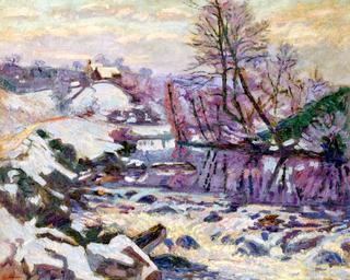 The Lock inBouchardonnes, in the Snow