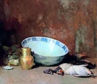 Still Life with Brass Urn