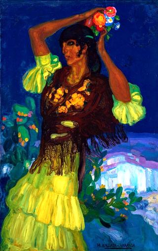 Gypsy with Flowers