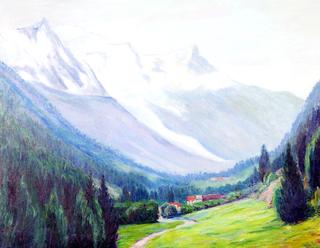 Mont Blanc and Valley of Camonix