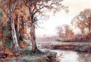 Autumn Landscape with Stream