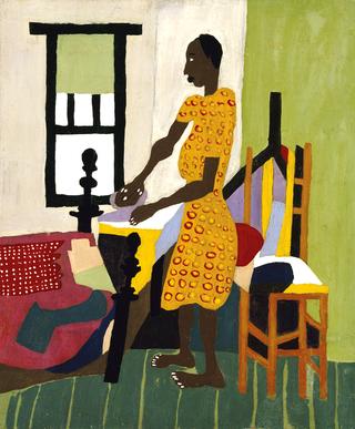 Woman Ironing