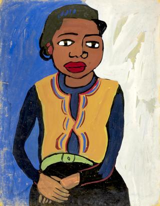 Woman in a Yellow Vest
