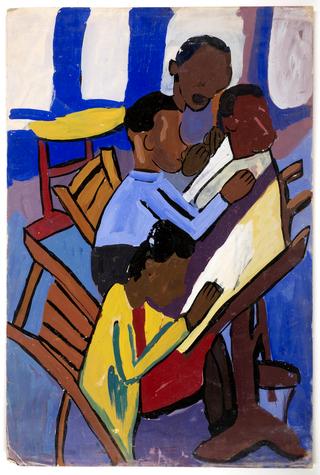 Art Class--Four Students