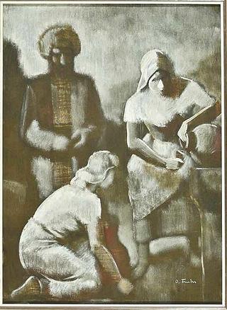 Scene with Three Figures