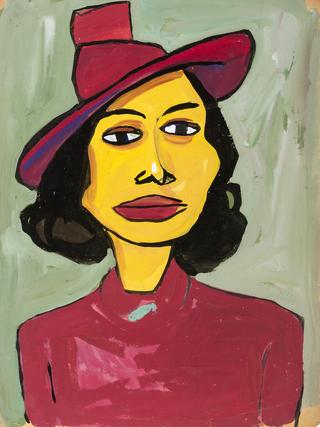 Woman in a Red Hat