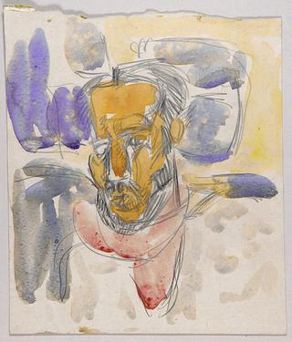 Head of Bearded Man with White Hair