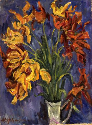 Still Life--Yellow Lilies