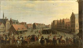 The disbanding of mercenaries by Prince Maurits in Utrecht, 31 July 1618