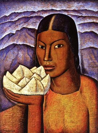 Mujer con Jícama