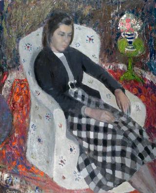 Eileen in a White Chair
