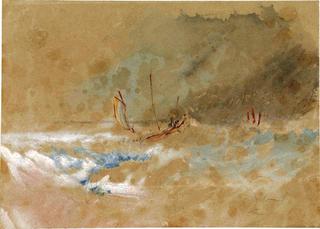 Boat on a Rough Sea